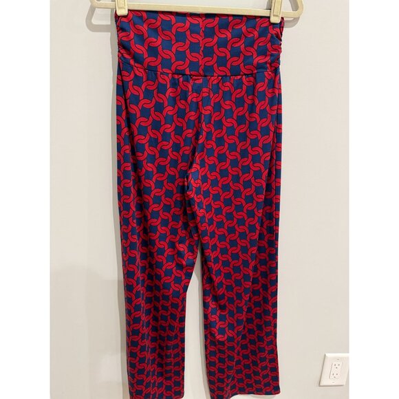 Mud Pie Harlow Navy Print Palazzo Pants - Picture 3 of 11